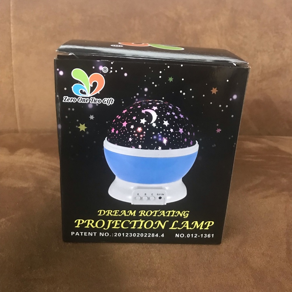 Dream rotating projection lamp stars and moon